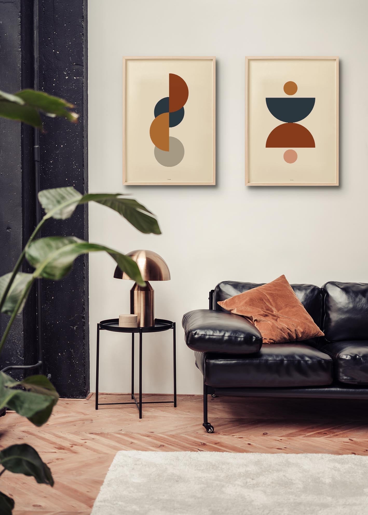 Abstract Shapes Vintage Tones 1